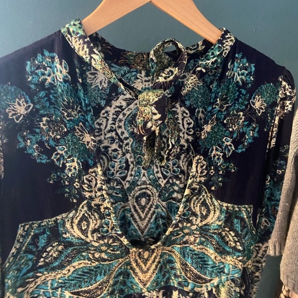 Free People Lady Luck Boho Floral Tunic Dress - Picture 5 of 8